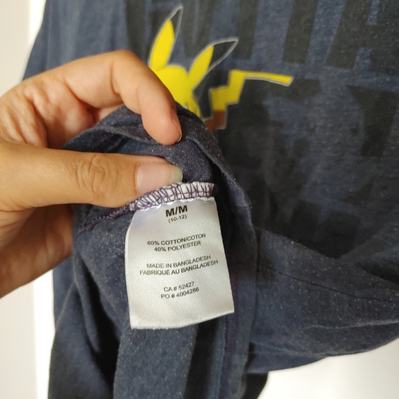 Pokemon | Boys navy blue graphic t shirt pikachu & meowth - Picture 5 of 8